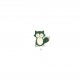 Renards feutrine 4x4cm - Vert
