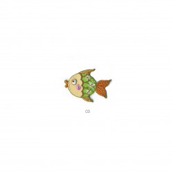 Animaux verts fleuris - Poisson