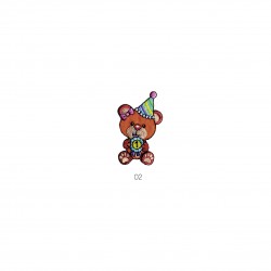 Ours festifs/ballons - Ours 5x3