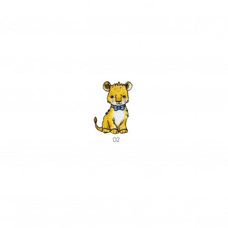 Animaux chics - Tigre 4,5x3cm
