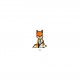 Animaux chics - Renard 5x3,5