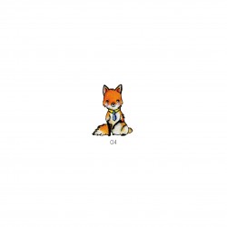 Animaux chics - Renard 5x3,5
