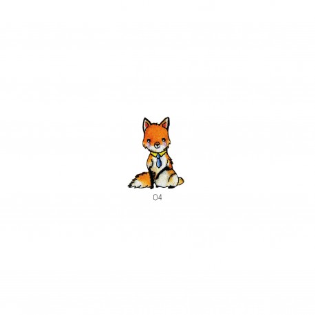 Animaux chics - Renard 5x3,5