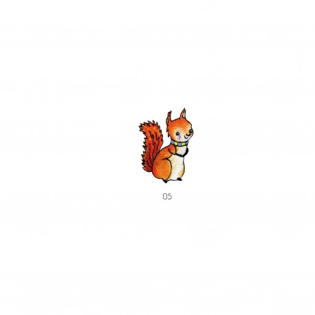 Animaux chics - Ecureuil 5,5x2