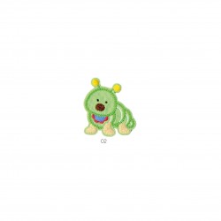 Animaux adorables - Chenille 5x4,5