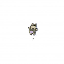 Animaux souriants - Hippo.3,5x3