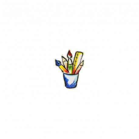 Ecussons aquarelle - Pinceaux