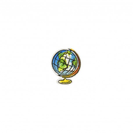 Ecussons aquarelle - Mappemonde