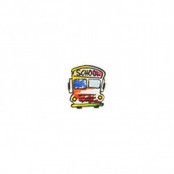 Ecussons aquarelle - Bus scolaire