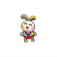 Ecussons happy animals - Lapin