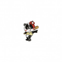 Ecussons lets go - Panda baseball