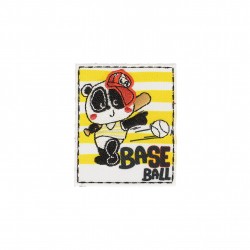 Ecussons lets go - Panda baseball