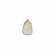 Ecussons doux bebe - Biberon gris