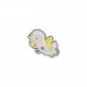 Ecussons doux bebe - Licorne gris