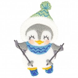 Ecussons dhivers - Pingouin batons