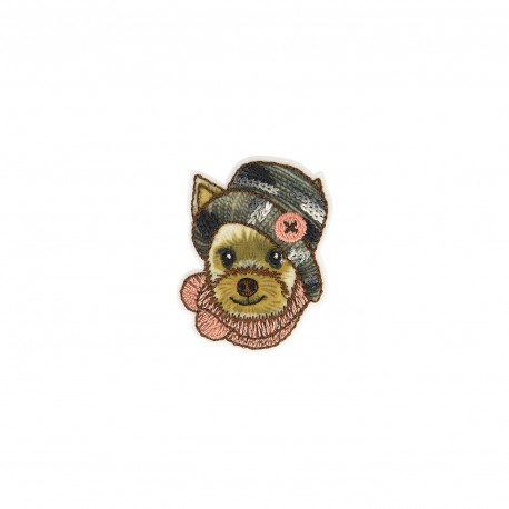 Ecusson animaux hiver - Chien