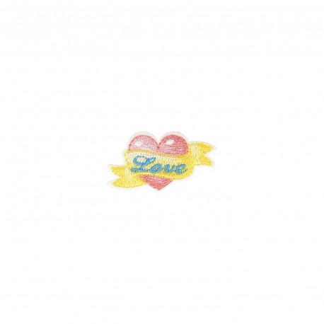 Ecusson bebe pastel - Coeur love