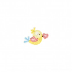 Ecusson bebe pastel - Oiseau