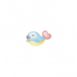 Ecusson bebe pastel - Baleine